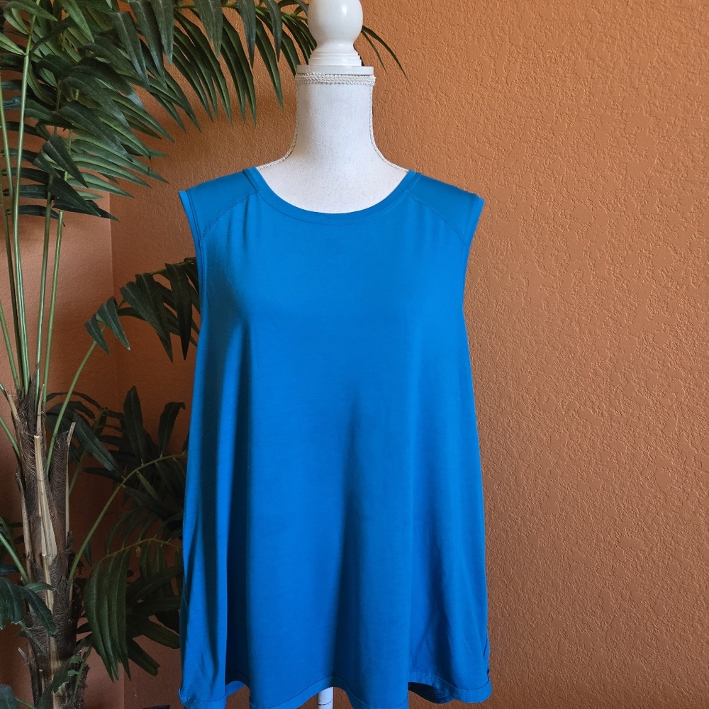3/$25 Athletic Works Sleeveless Tank Top Tee XXXL Gym Athleisure Blue